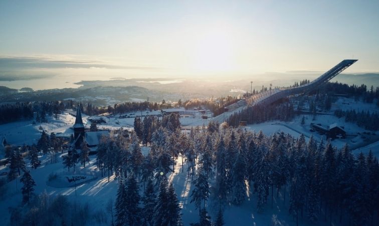 tåg till oslo skidåkning