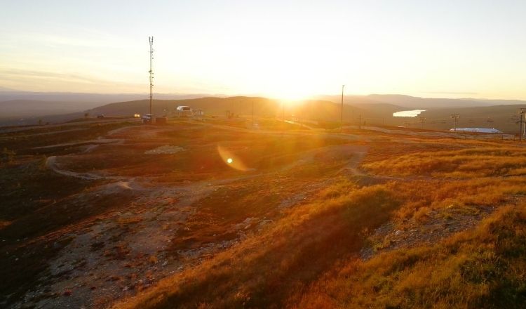 cykla idre fjäll toppen