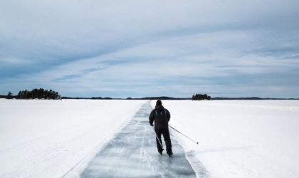 Åka långfärdsskridskor i Dalarna – Alla plogade isbanor