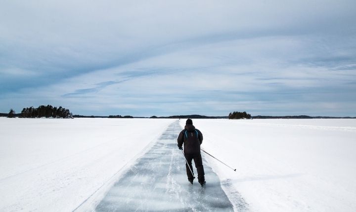 åka långfärdsskridskor i dalarna