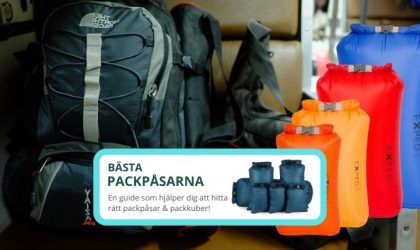 Bästa packpåsarna & Packkuber för resor & vandring