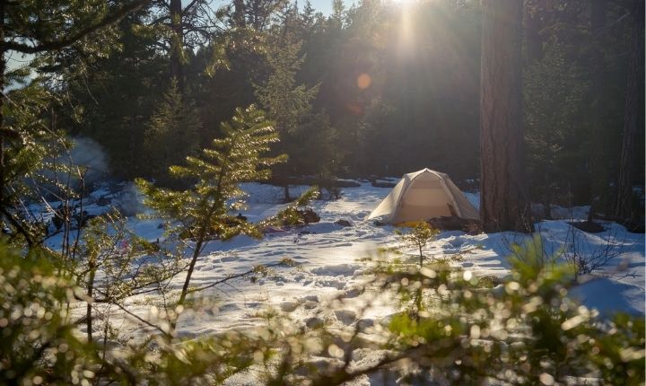 skidorter att campa på